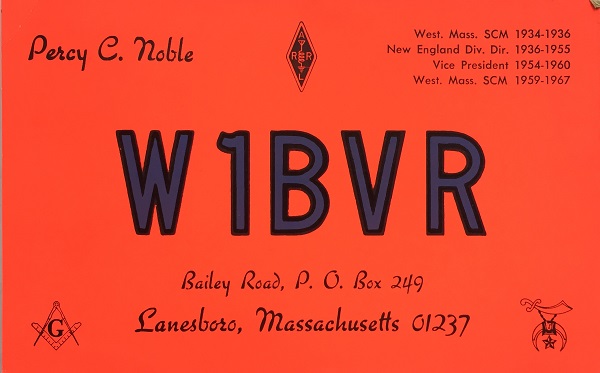 W1BVR - Percy C. Noble