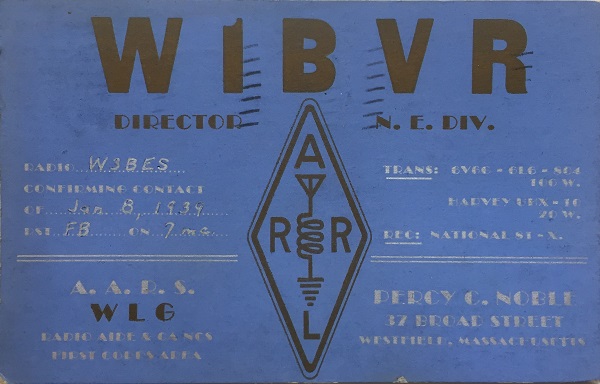 W1BVR - Percy C. Noble