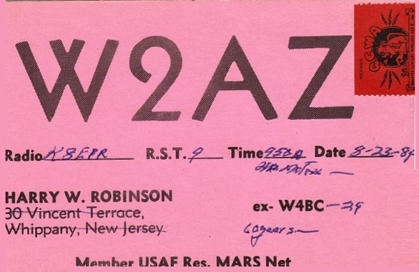W2AZ - Harry W. Robinson