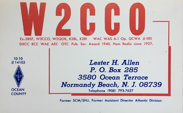 W2CCO - Lester H. Allen