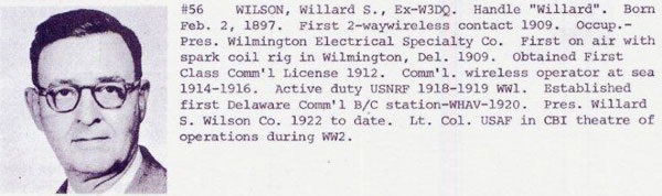 W3DQ - Willard S. Wilson