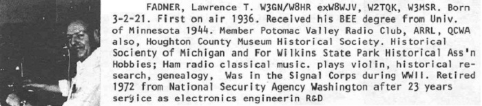 W3GN - Lawrence T. Fadner