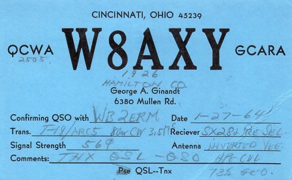 W8AXY - George A. Ginandt