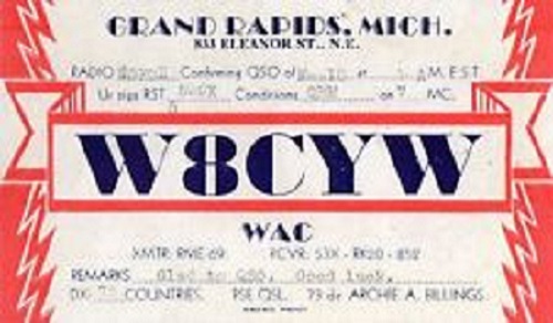 W8CYW - Archie A. Billings
