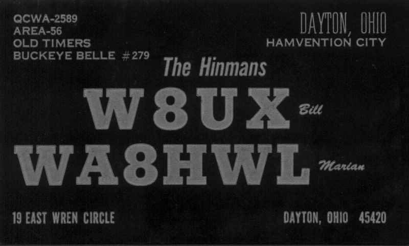 W8UX - Willis H. Hinman