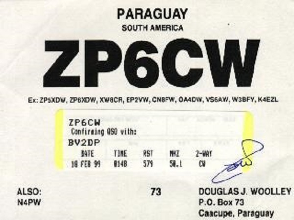 ZP6CW - Douglas J. 'Doug' Woolley