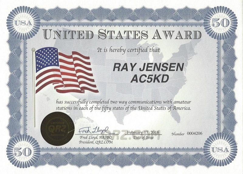 AC5KD - Raymond A. 'Ray' Jensen