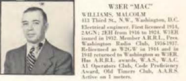 K3AC - Marshal M. 'Mac' Williams
