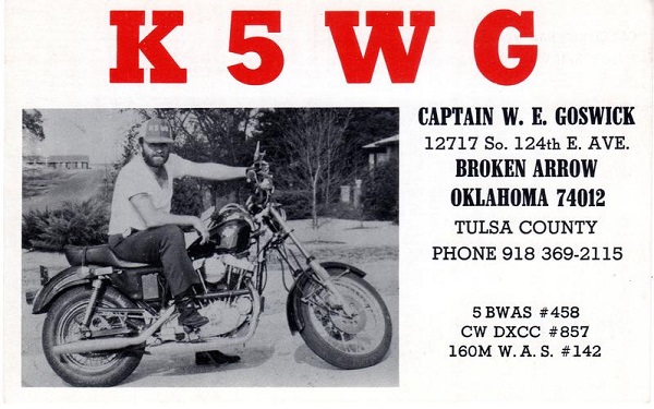 K5WG - William E. 'Bill' Goswick