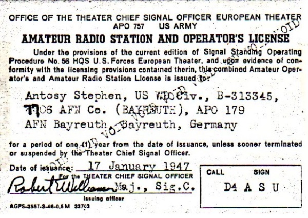 K6HPA - Stephen J. 'Steve' Antosy K6HPA - Stephen J. 'Steve' Antosy