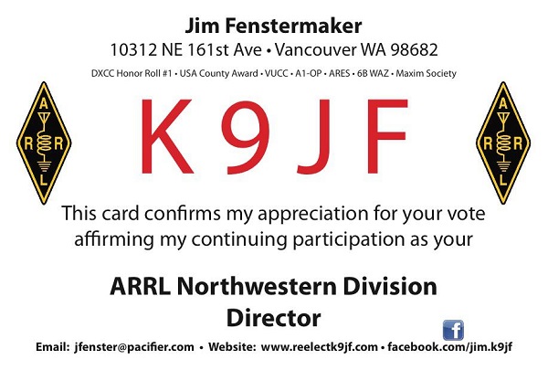 K9JF - James E. 'Jim' Fenstermaker K9JF - James E. 'Jim' Fenstermaker