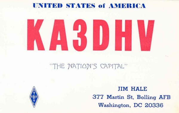 KA3DHV - James E. 'Jim' Hale