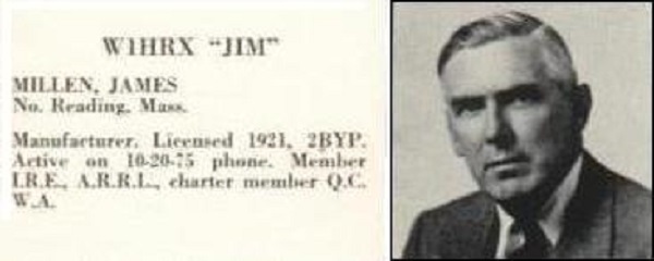 W1HRX - Jim A. 'Jim' Millen