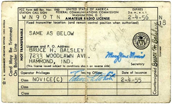W9OTN - Bruce H. Balsley