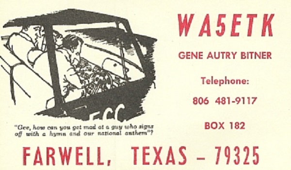 WA5ETK - Gene A. Bitner